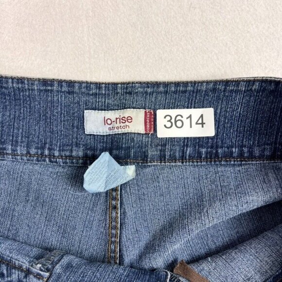 Jordache Jeans Women 15/16 Lace Up Y2K 90 Low Rise Denim Corset Bootcut Vintage - Picture 9 of 12